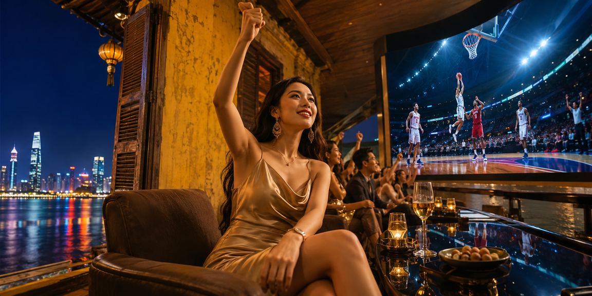 Người mẫu Việt Nam tại Hội An cầm điện thoại xem kết quả cá cược bóng rổ trước cổng phố cổ